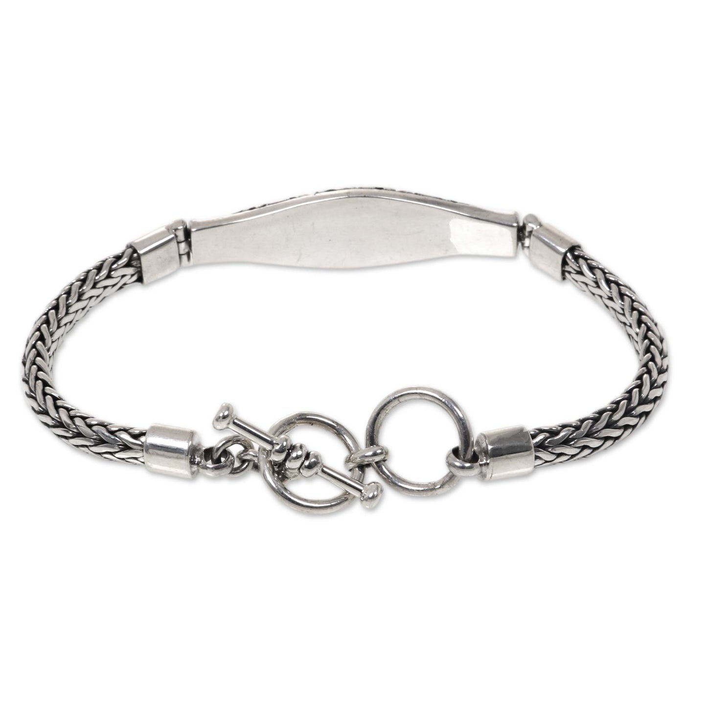 Magnificent Wave Sterling Silver Naga Chain Bracelet from Bali