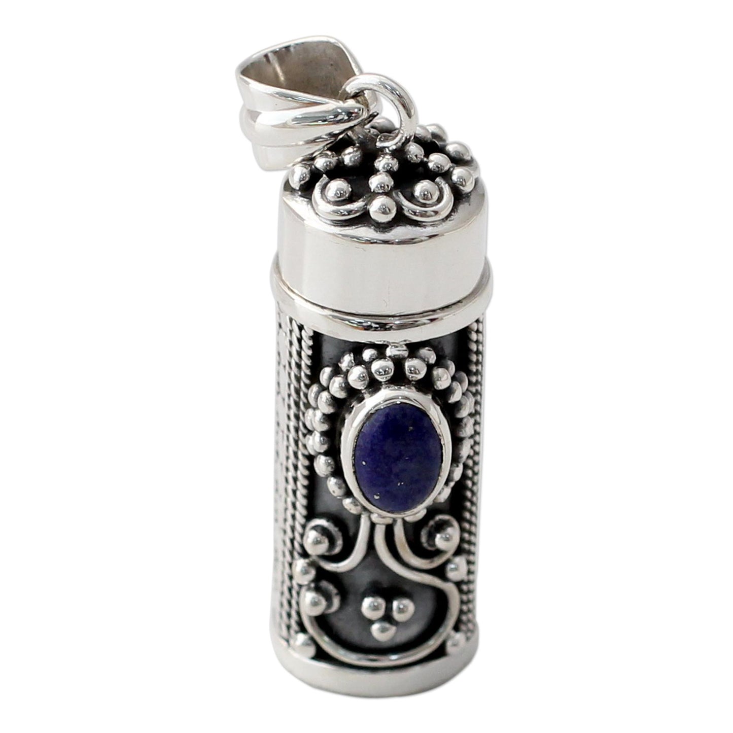 Calmness Lapis Lazuli & Silver Locket Pendant