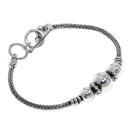 Naga Trio Silver Chain Bracelet