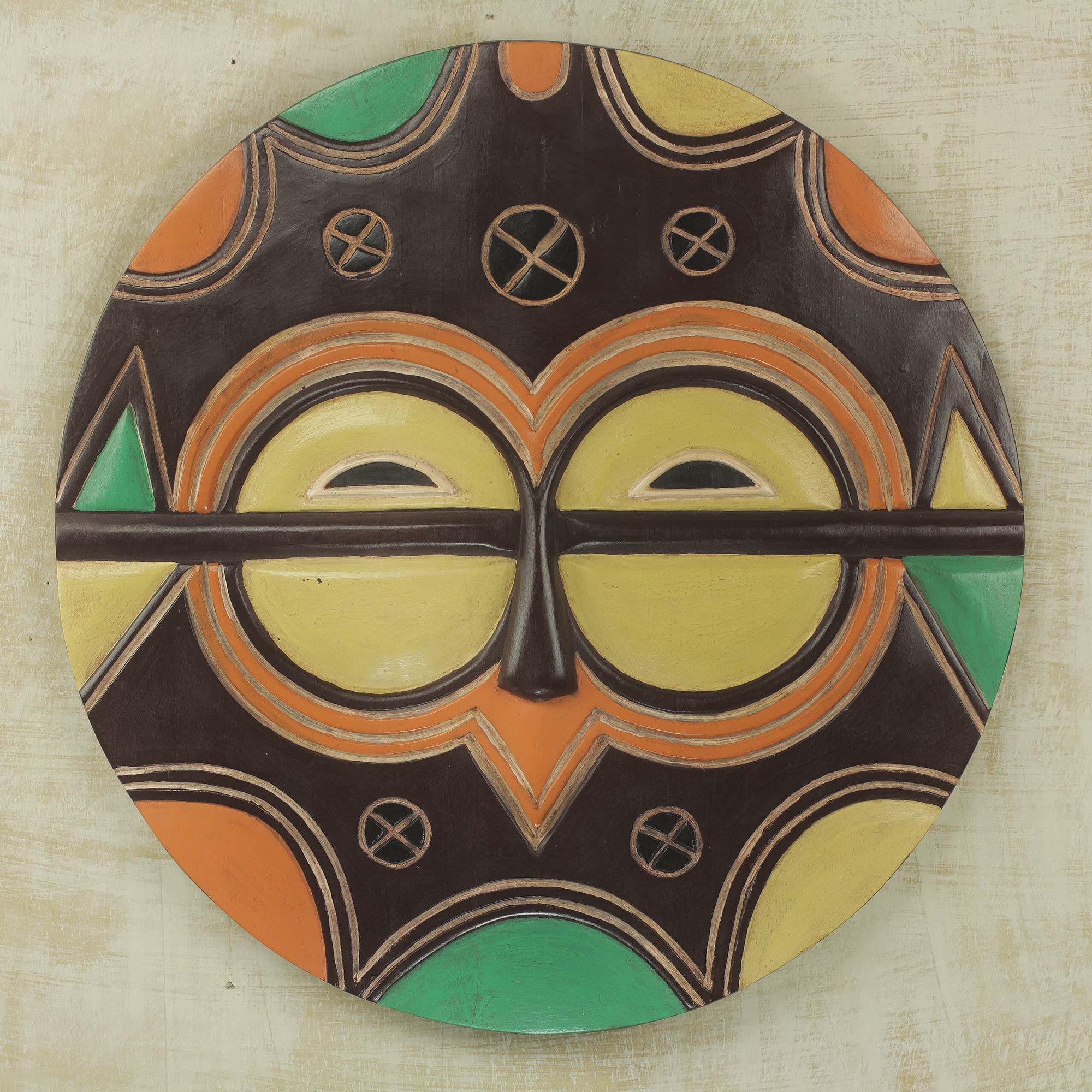 The Rite Masks NOVICA Kidumu Rite Multicolor Handcrafted Congolese African Mask | The ...