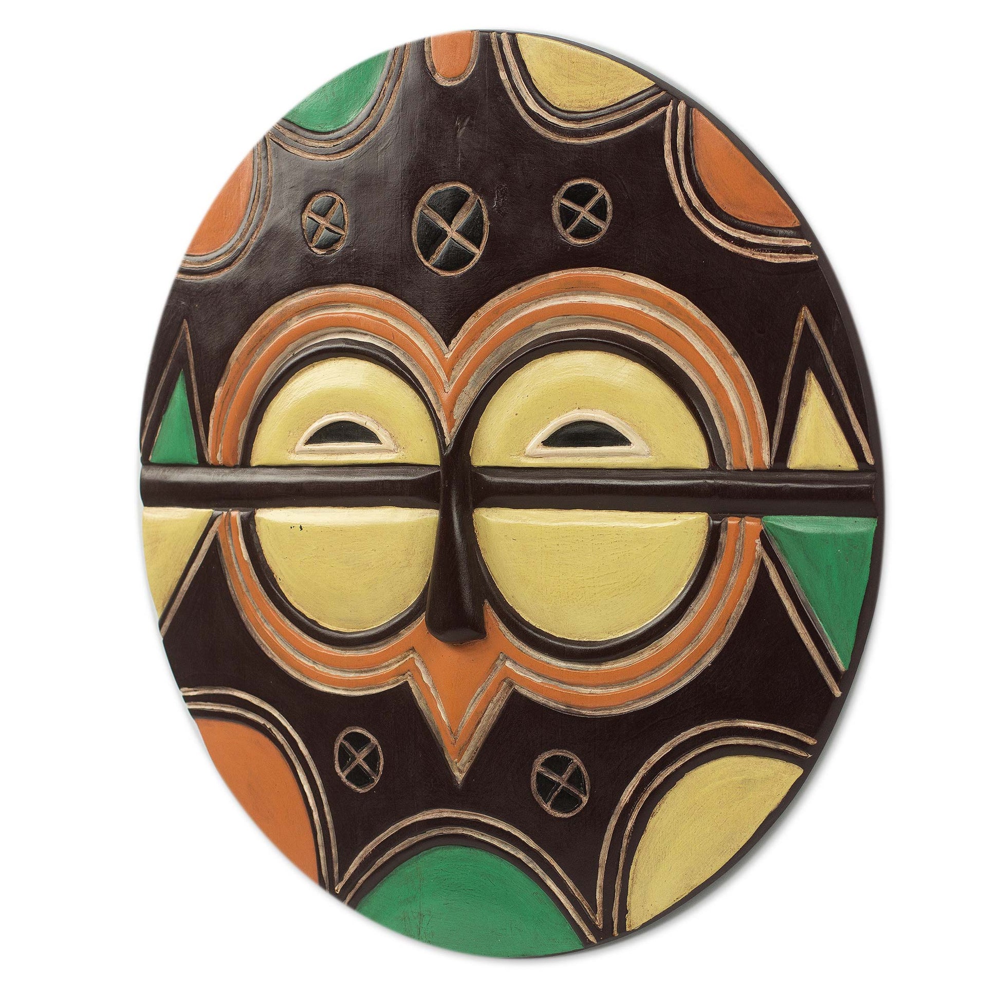 The Rite Masks NOVICA Kidumu Rite Multicolor Handcrafted Congolese African Mask | The ...