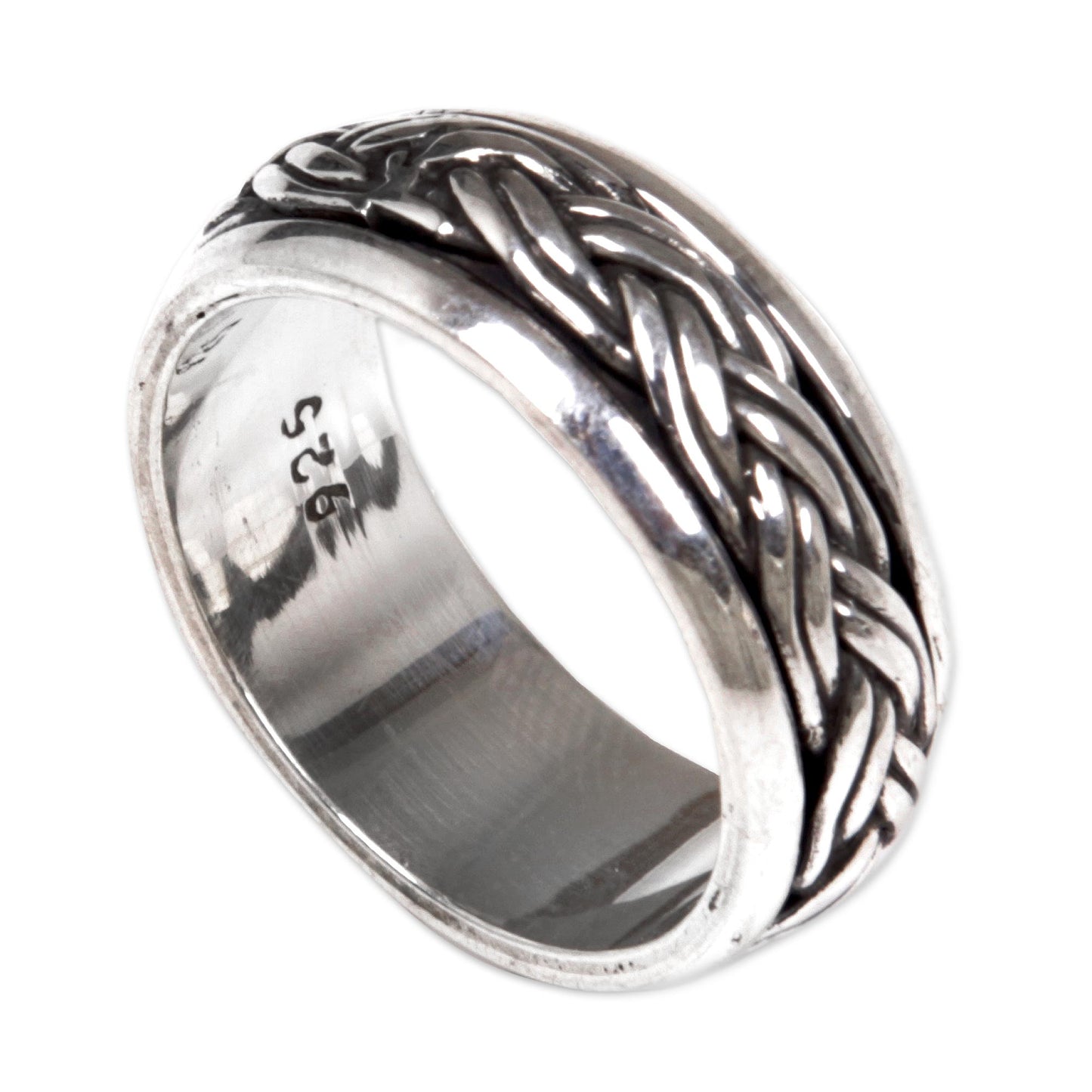 Eternal Bond Silver Band Spinner Ring