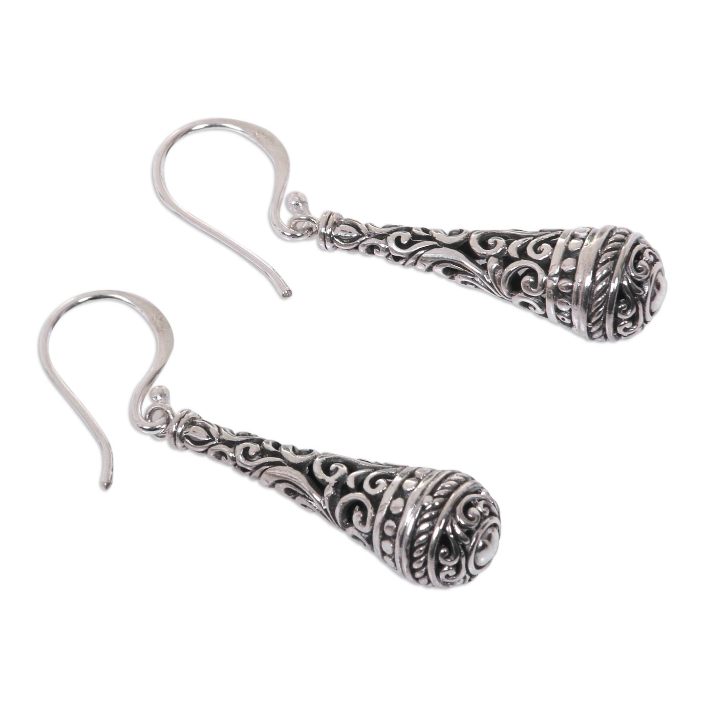 Silent Scepter Fair Trade Handcrafted Dangle Earrings in Sterling Silver