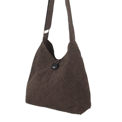 Let's Go Bohemian Brown Shoulder Bag with Coin Purse