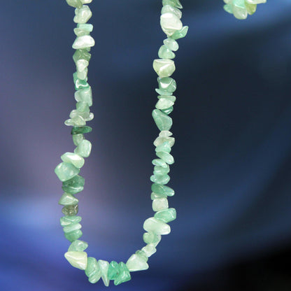 Verdant Meadows Brazil Artisan Crafted Green Quartz Beaded Long Necklace