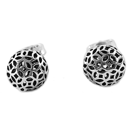 Bursting Stars Sterling Silver Stud Earrings