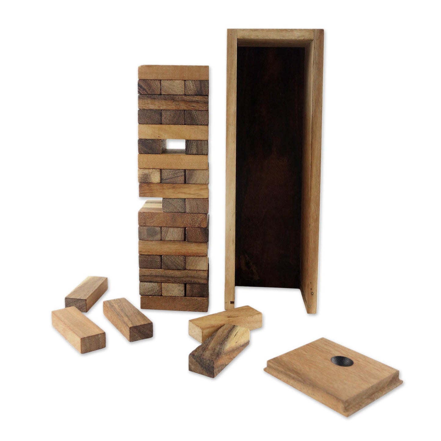 Tower of Fun Hand Made Wood Stacking Tower Game from Thailand