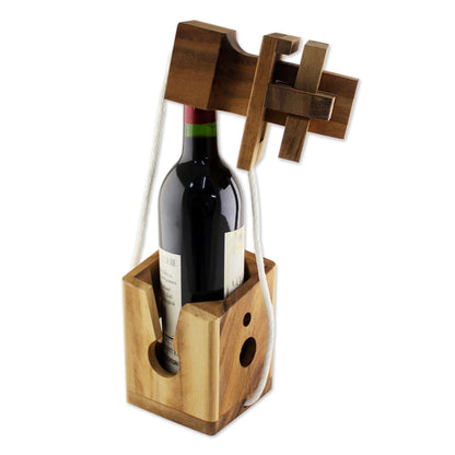 Don't Break It Raintree Wood Bottle Puzzle