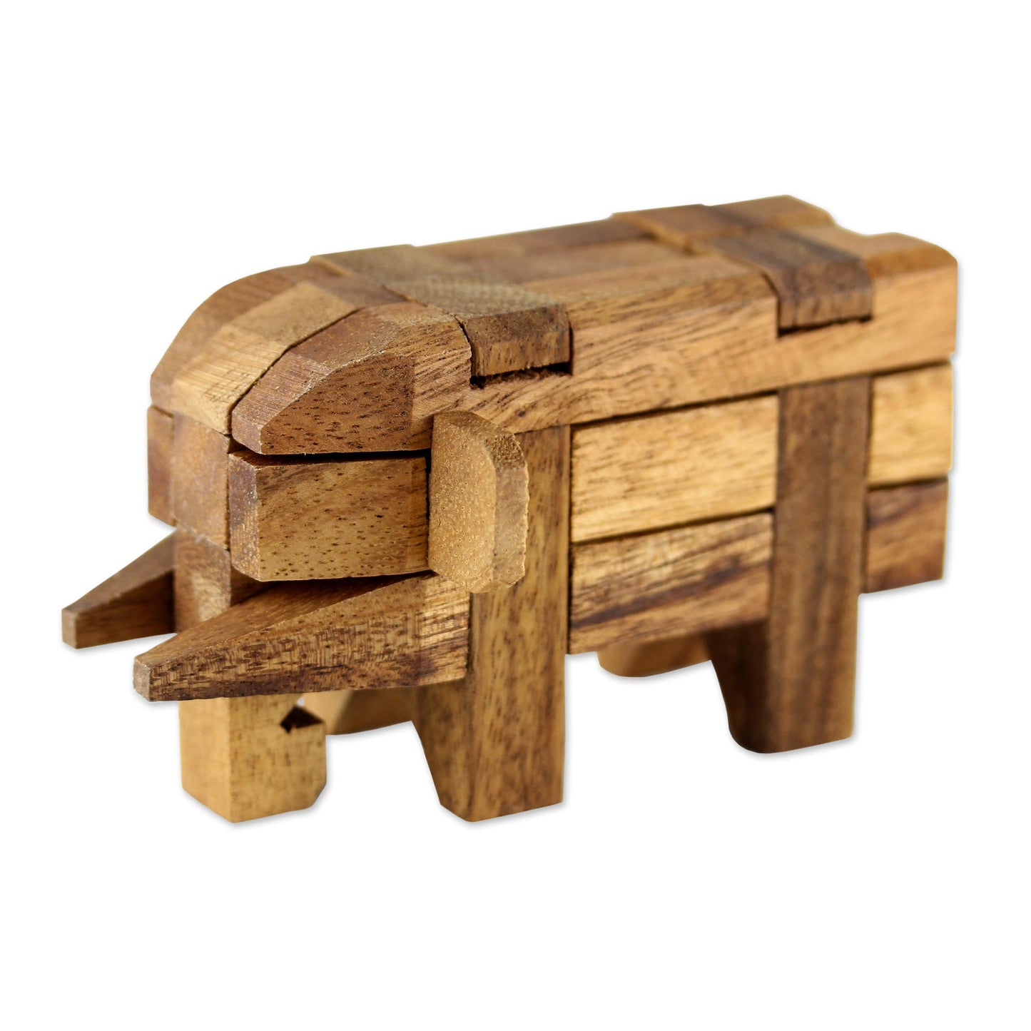 Raintree Wood Elephant Puzzle Game