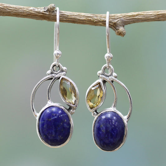 Starry Beauties Lapis Lazuli Dangle Earrings