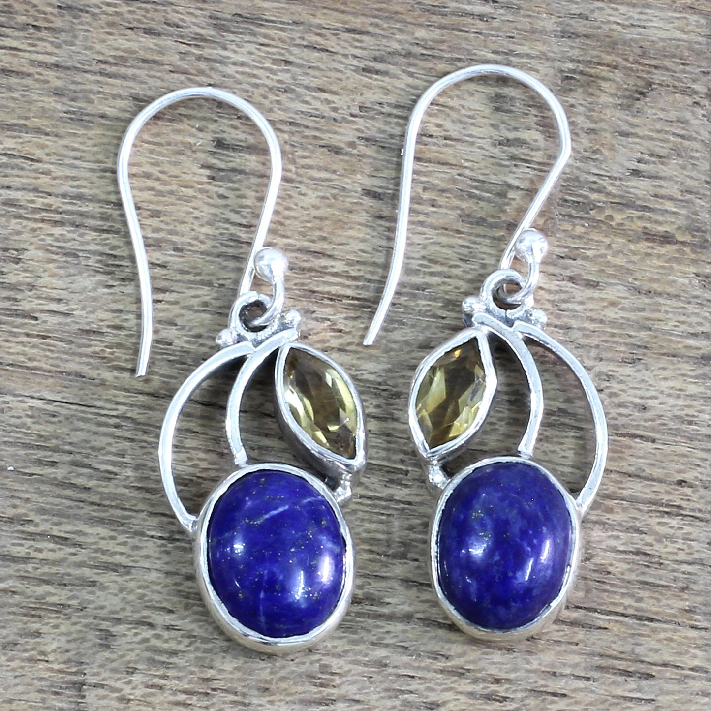 Starry Beauties Lapis Lazuli Dangle Earrings