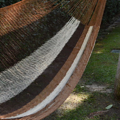 Earthtone Coffee & Chocolate Nylon Mayan Rope Hammock