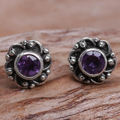 Little Happiness in Purple Amethyst Earrings