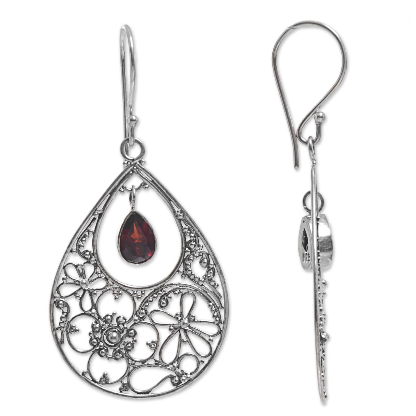 Floral Days Sterling Silver Earrings