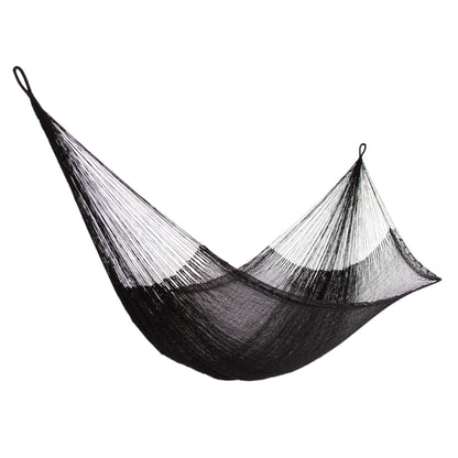 Black Relaxation Mayan Rope Two Person Hammock