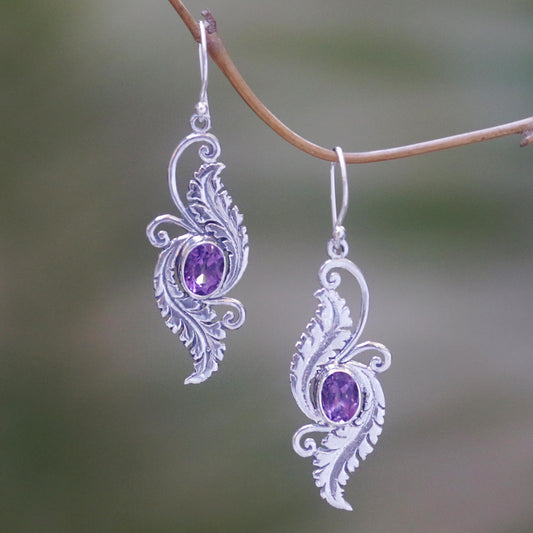 Morning Garden Amethyst Earrings