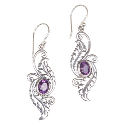 Morning Garden Amethyst Earrings