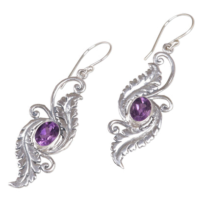 Morning Garden Amethyst Earrings