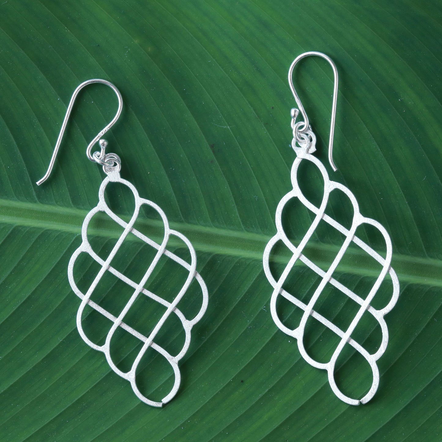 Shining Sea Sterling Silver Layered Dangle Earrings from Thailand