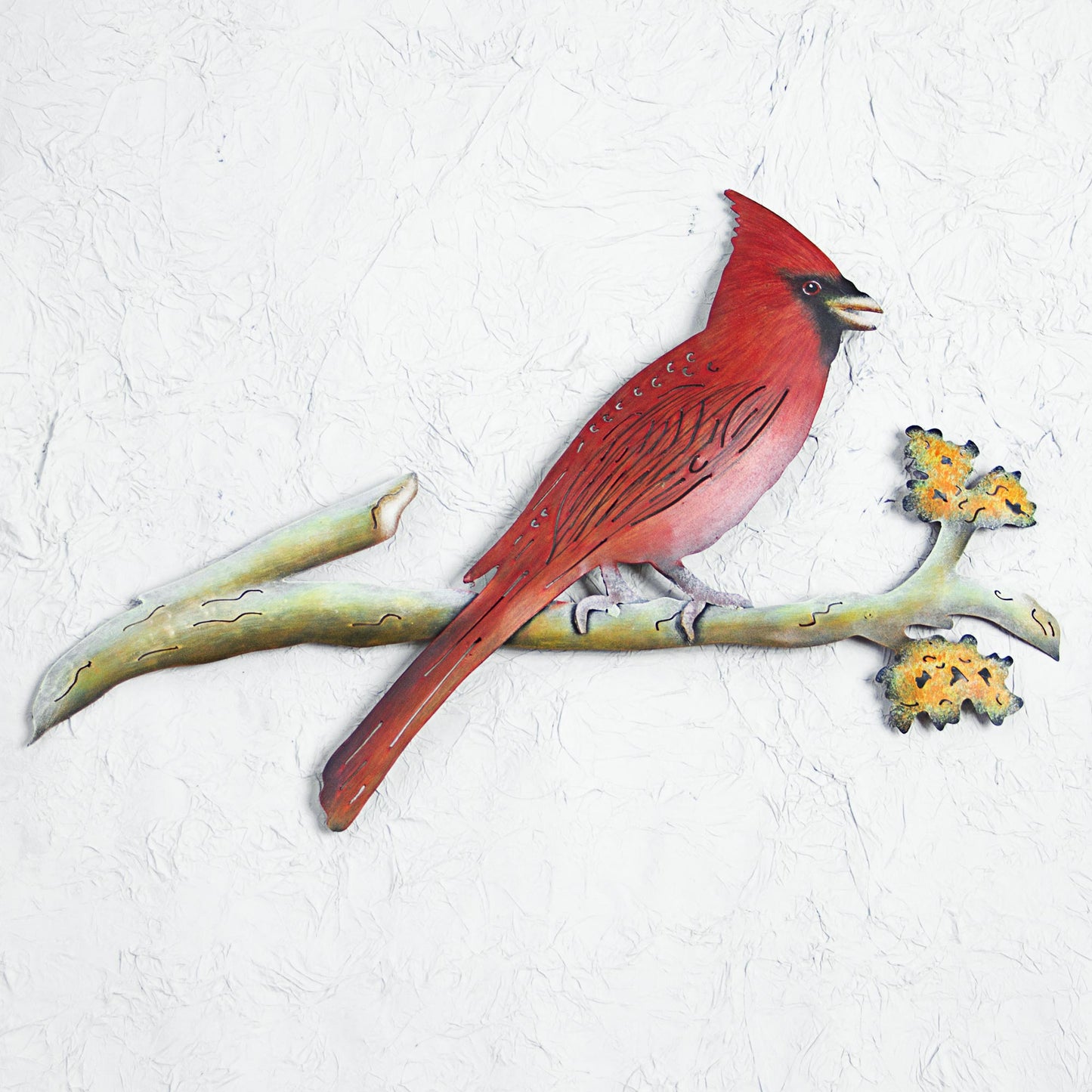 Happy Cardinal Steel Wall Art