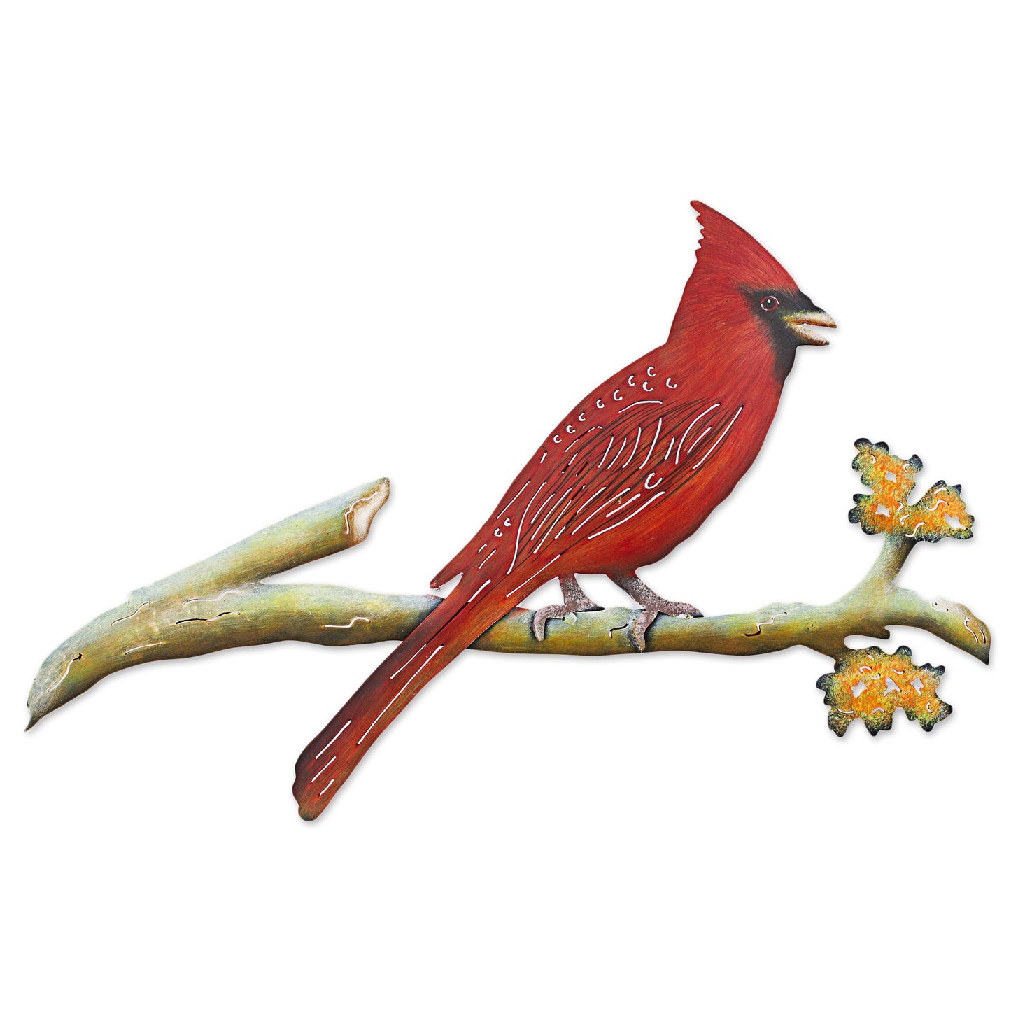 Happy Cardinal Steel Wall Art