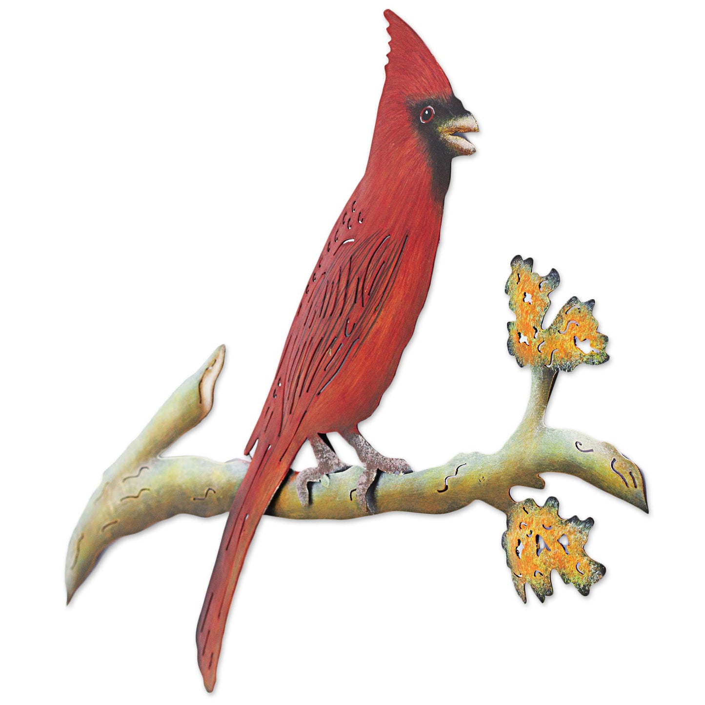 Happy Cardinal Steel Wall Art