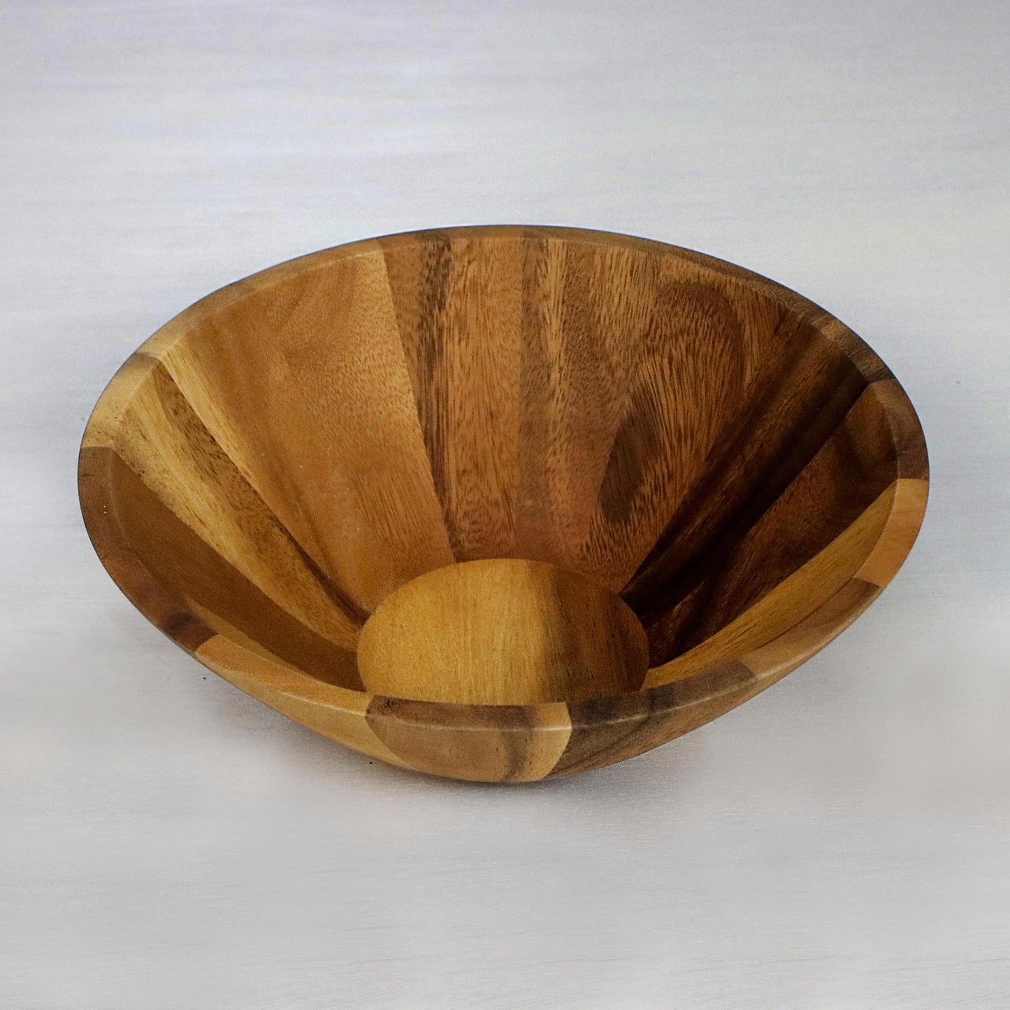 Conical Nature Raintree Wood Serving Bowl