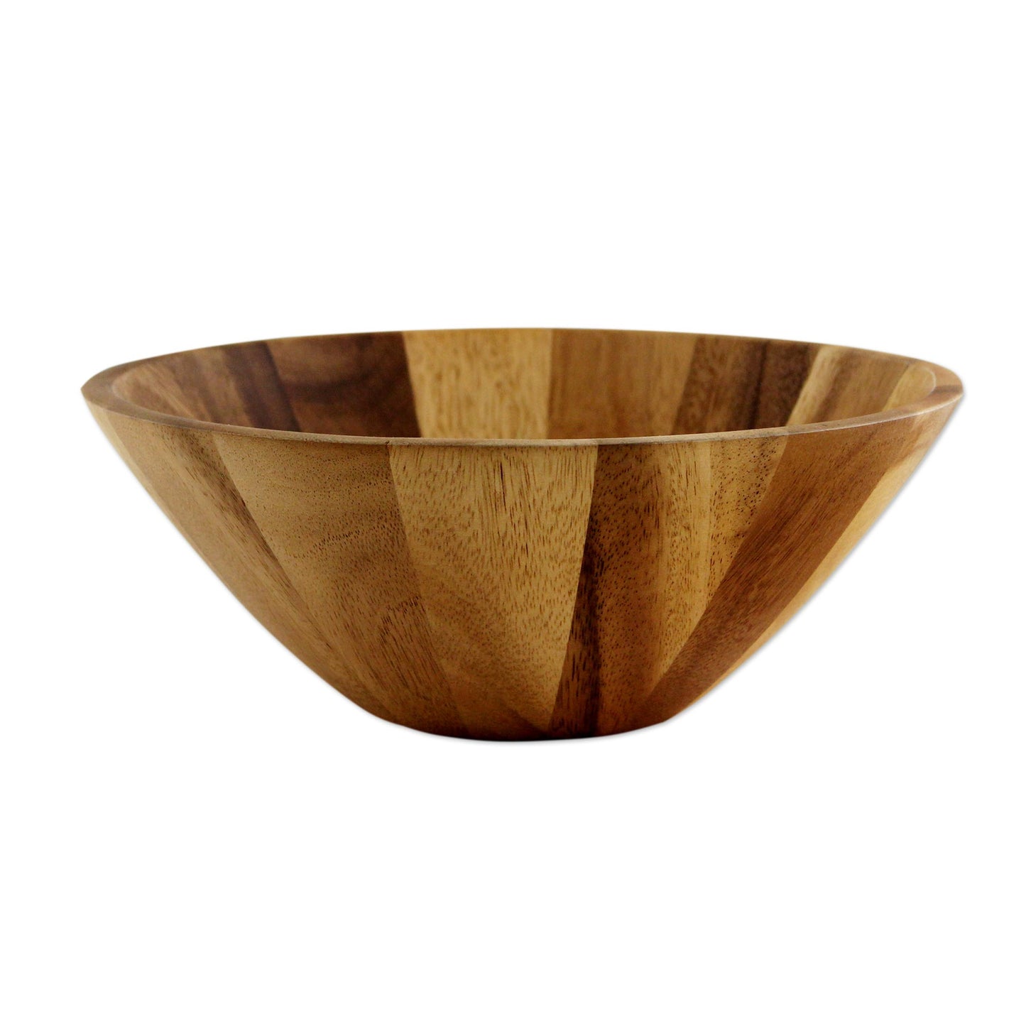 Conical Nature Raintree Wood Serving Bowl