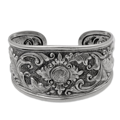 Courageous Soul Floral Cuff Bracelet