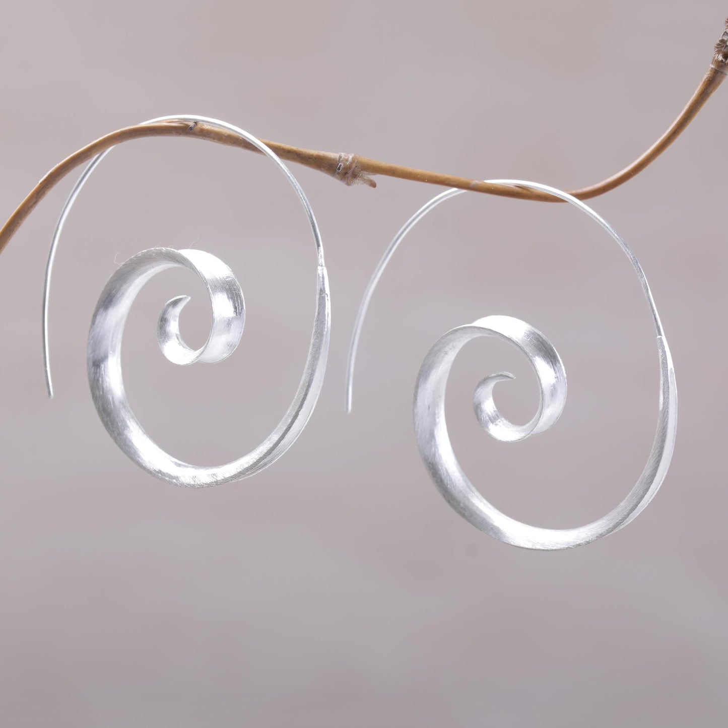 Inspiring Spirals Sterling Silver Earrings