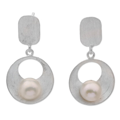 Moon Vortex Mabe Pearl Earrings