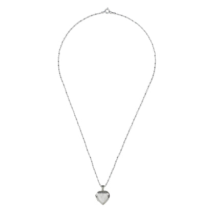 Enduring Romance Handcrafted Sterling Silver Heart Locket Necklace