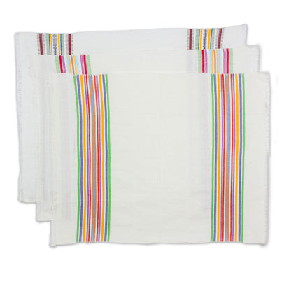 Celebration Striped Multicolor 100% Cotton Dishtowels (Set of 3)