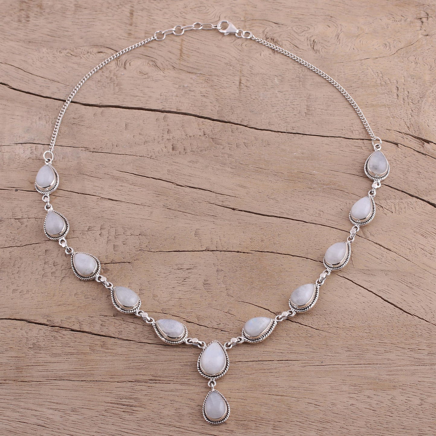 Mystical Charm Rainbow Moonstone Necklace