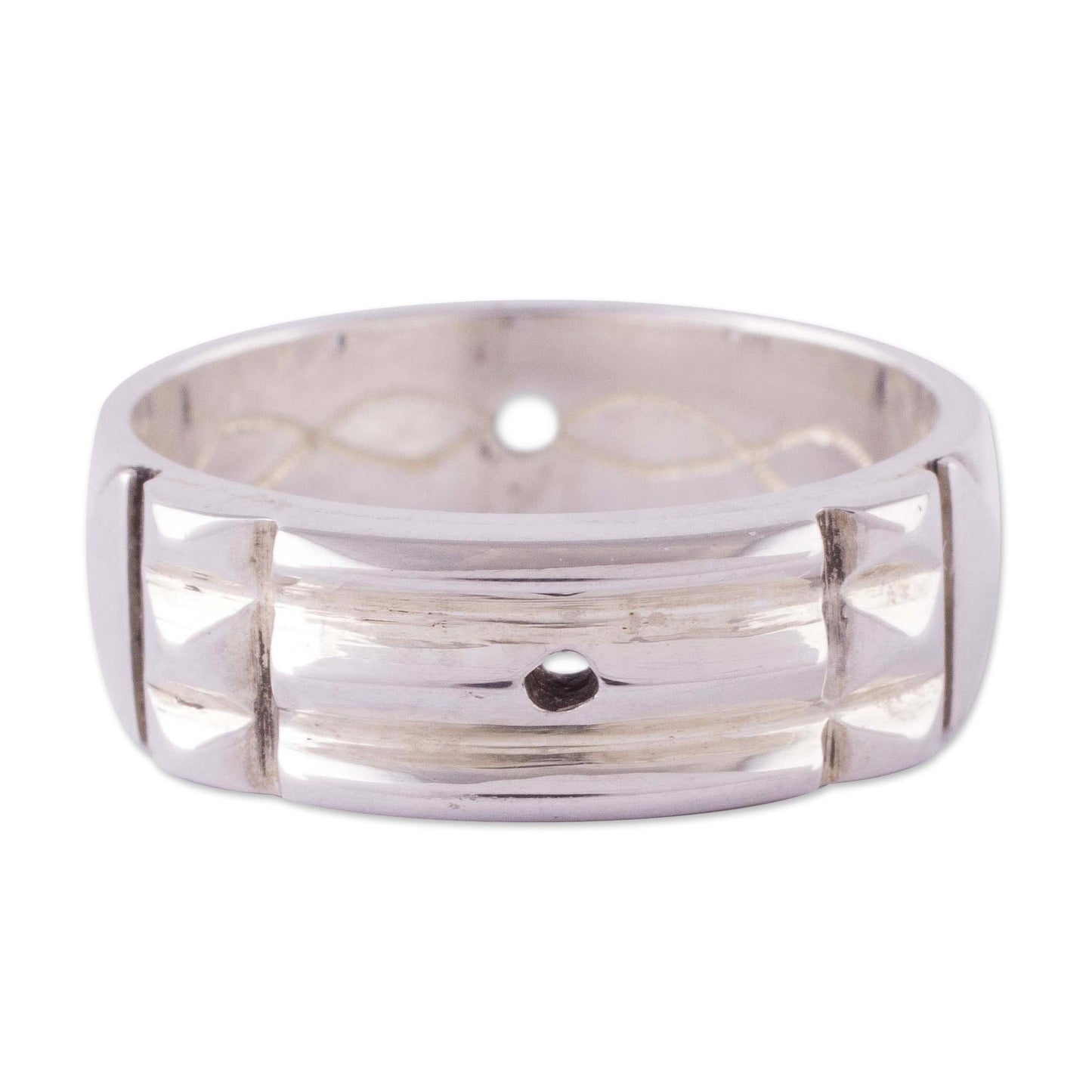 Atlantis Power Sterling Silver Band Ring