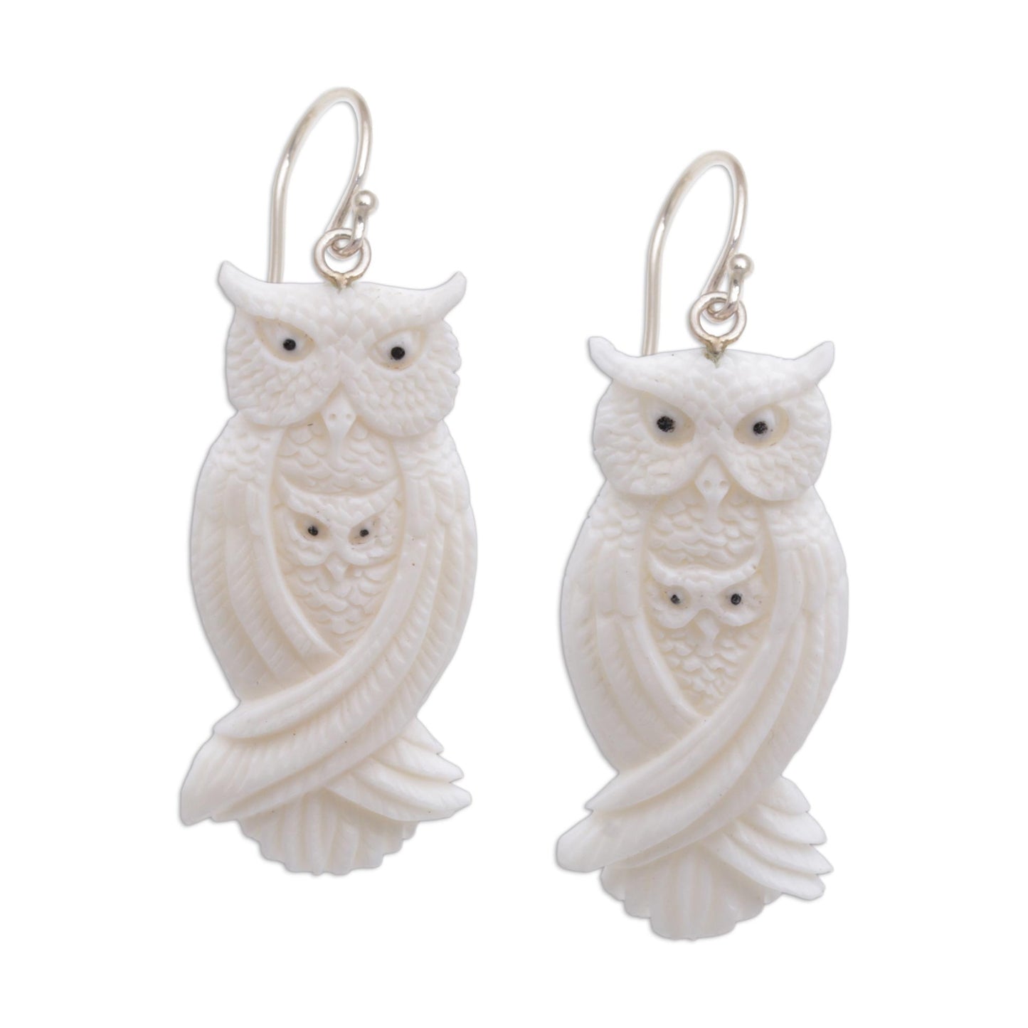 Owl Bond Mother and Child Earrings