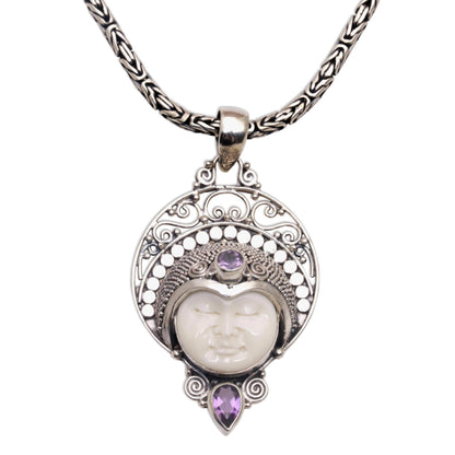 Lunar Queen Amethyst Pendant Necklace