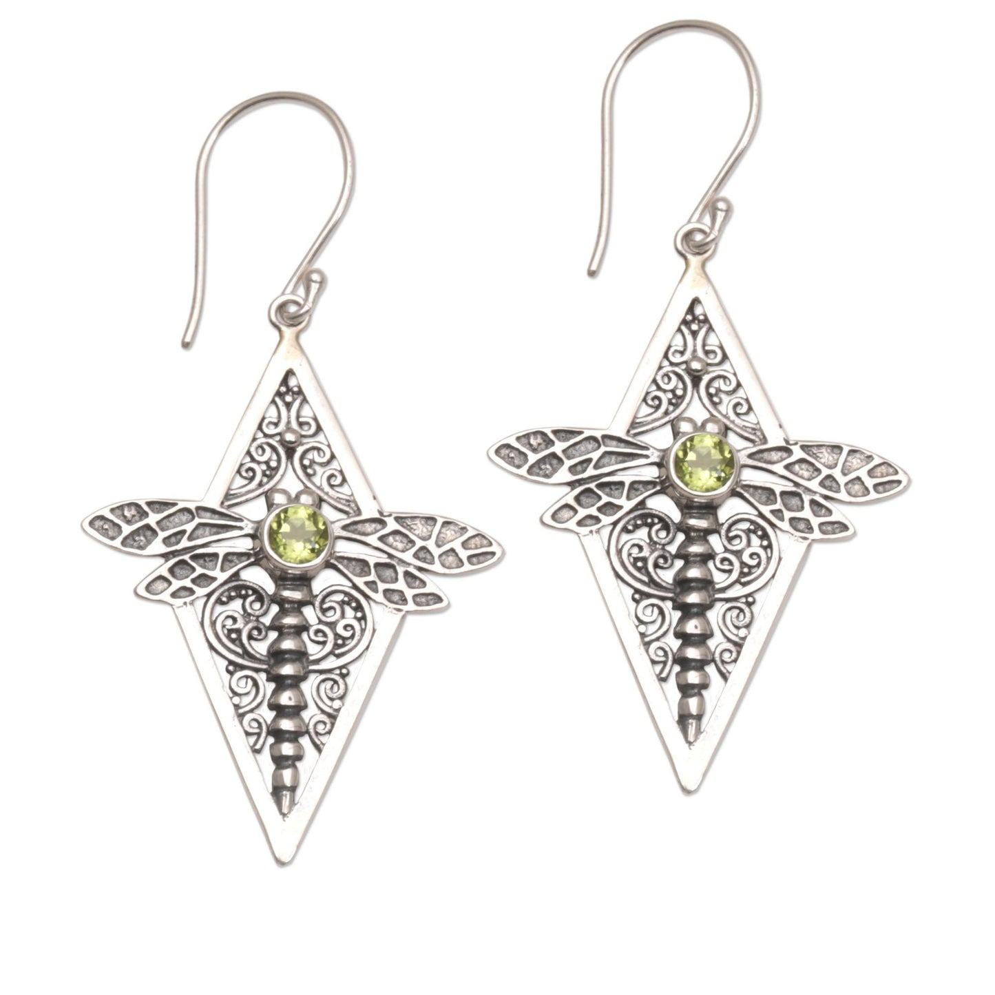 Dragonfly Diamonds Dangle Earrings