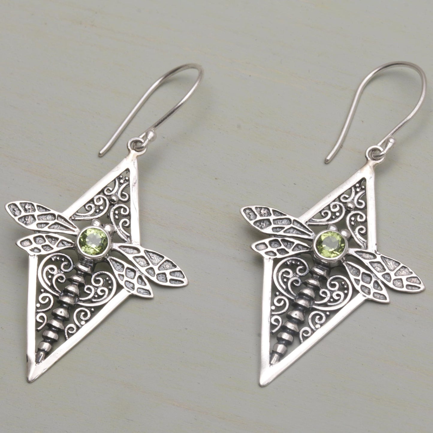 Dragonfly Diamonds Dangle Earrings