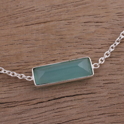 Elegant Prism Chalcedony Bracelet