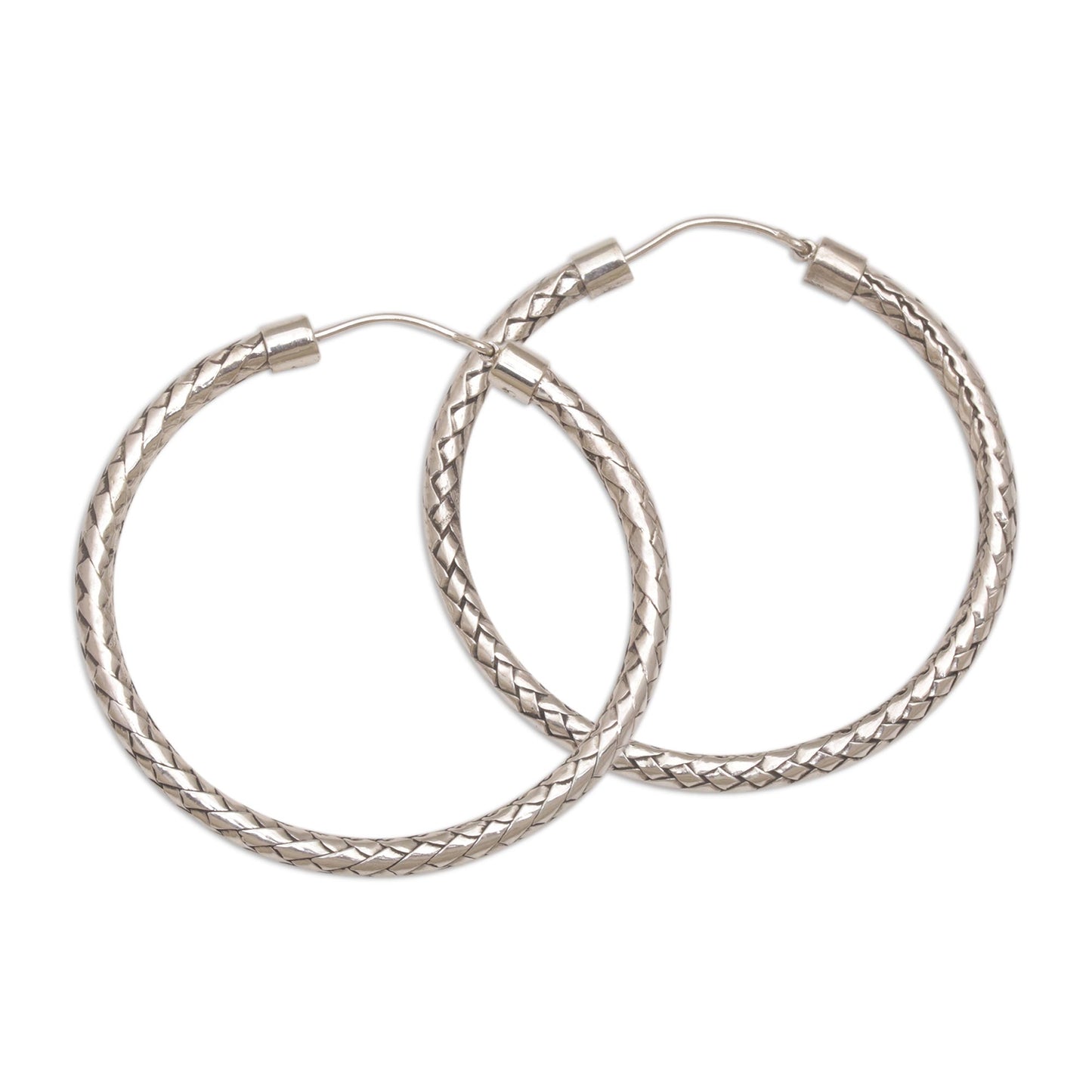 Celuk Circles Silver Hoop Earrings