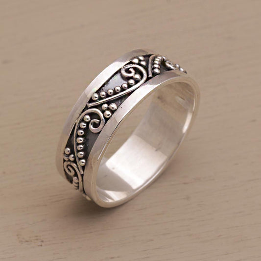 Punctuation Marks Sterling Silver Ring