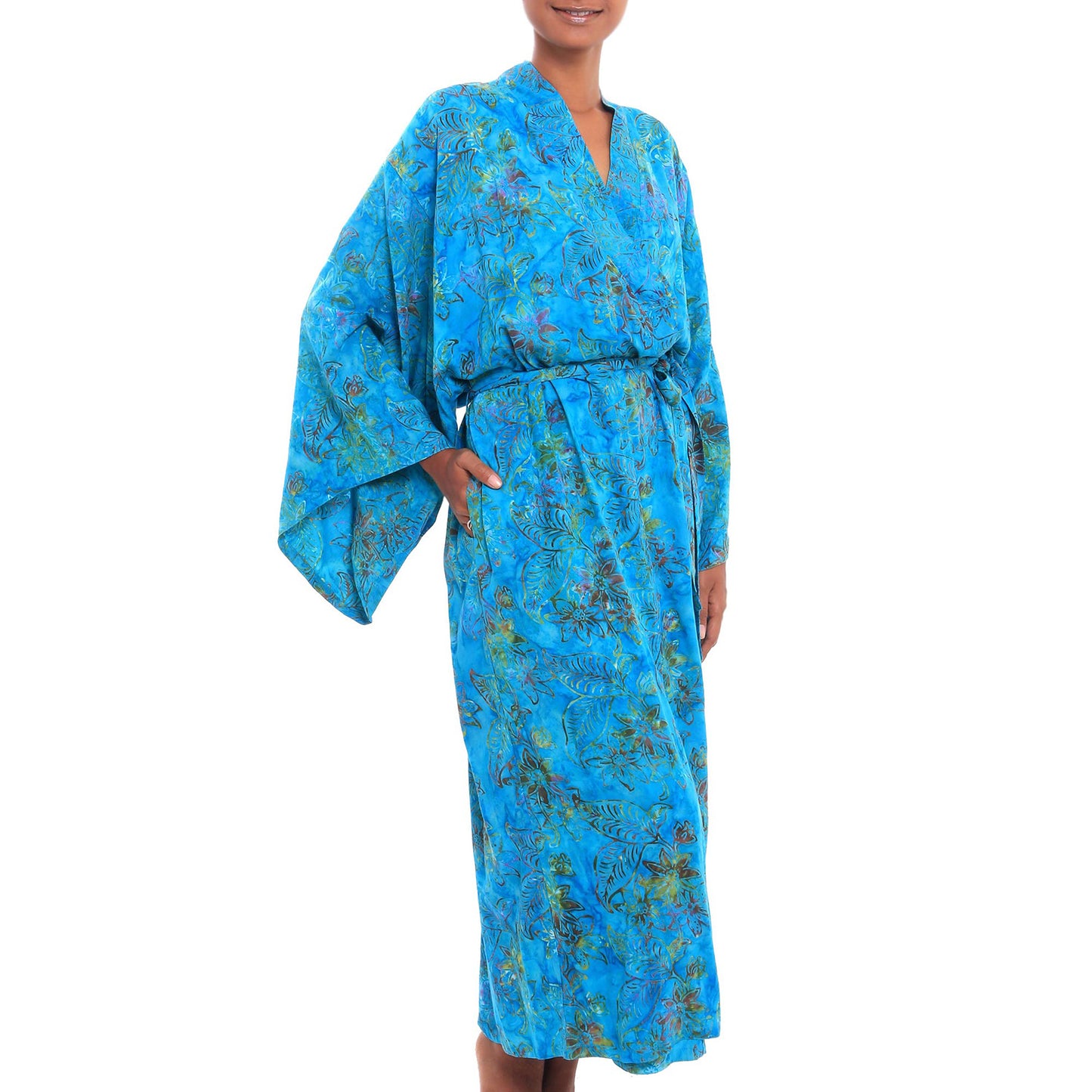 Eden Ocean Batik Rayon Robe