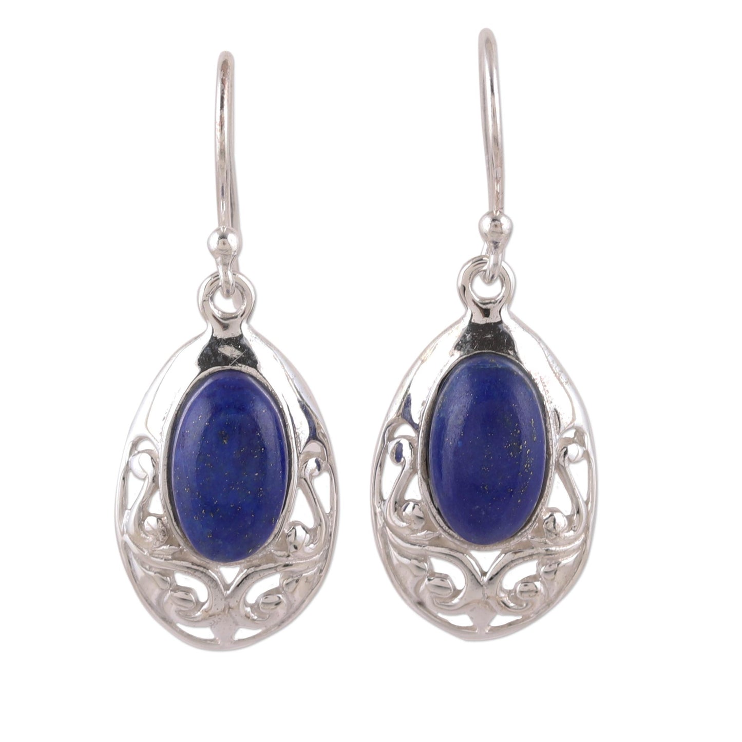 Deepest Desire Lapis Lazuli and Sterling Silver Dangle Earrings