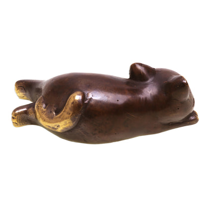 Let Sleeping Cats Lie Bronze Cat Sculpture