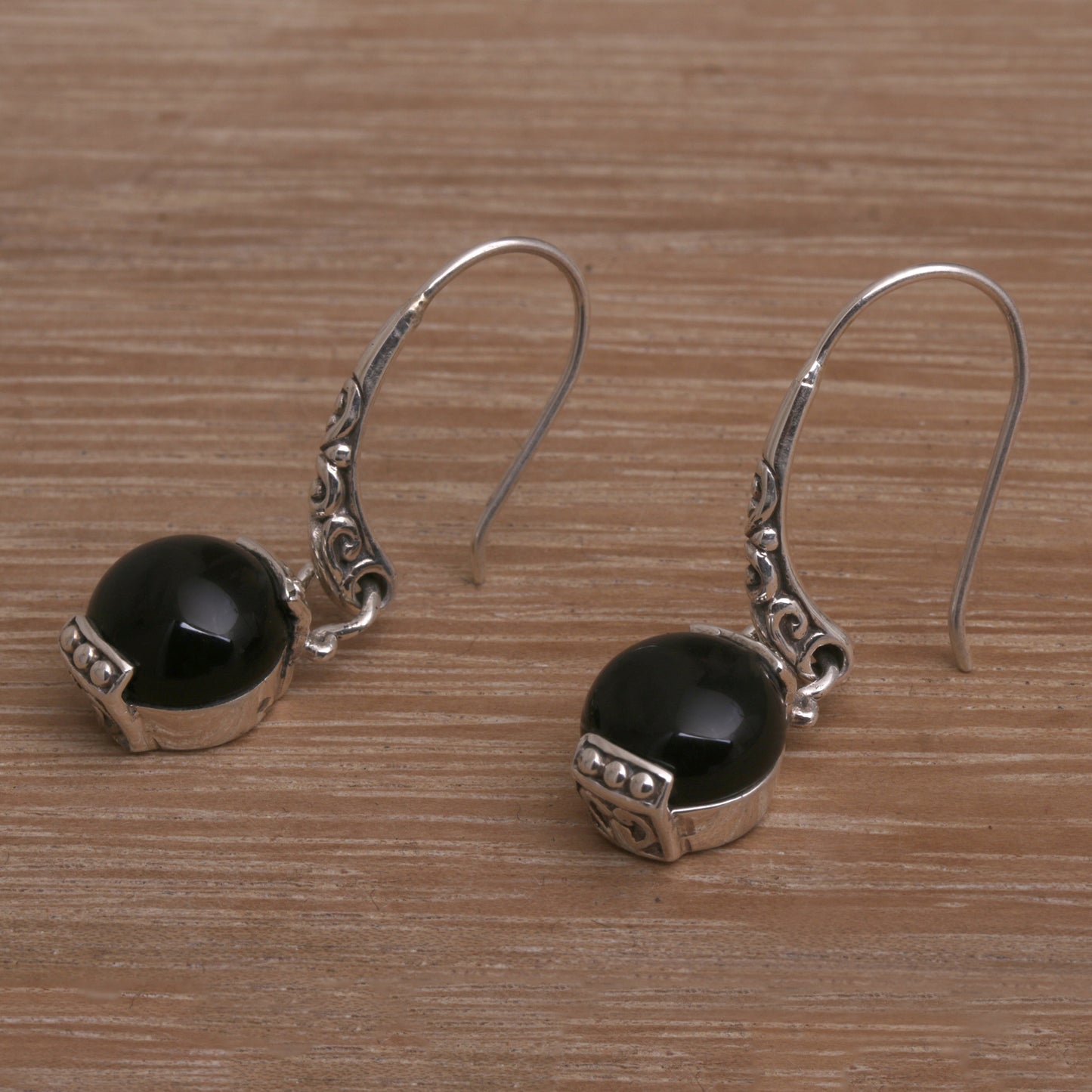 Tilem Moon Sterling Silver Earrings