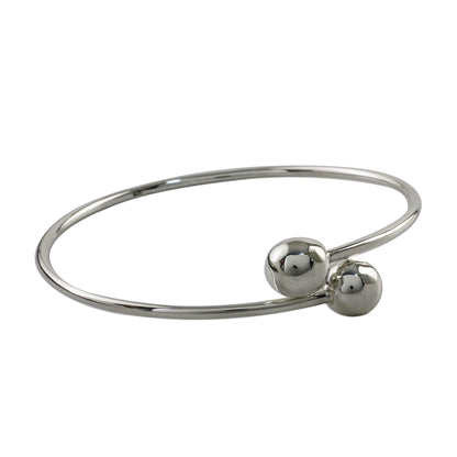 Silver Friends Sterling Silver Bangle Bracelet