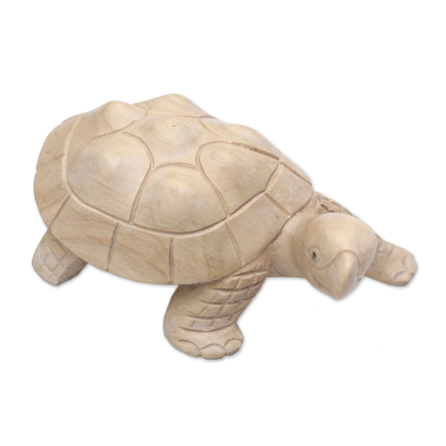 Papa Terrapin Wood Terrapin Turtle Statuette Hand Carved in Bali