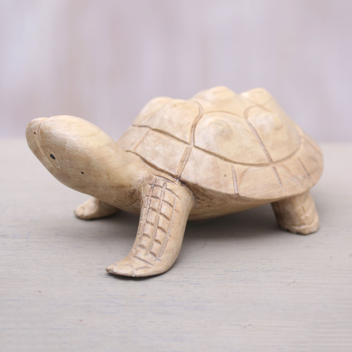 Papa Terrapin Wood Terrapin Turtle Statuette Hand Carved in Bali