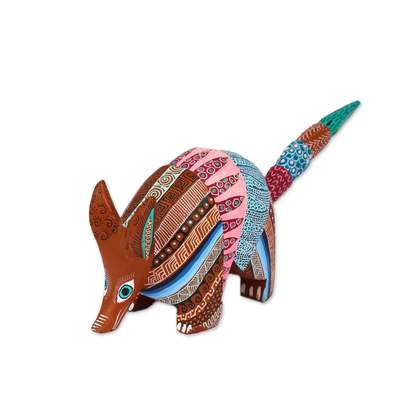 Enchanting Armadillo Handcrafted Copal Wood Alebrije Armadillo Figurine